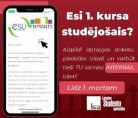 1.kursniek, piedalies aptaujā!