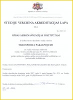 Informācija par tiesībām RAI īstenot studijas angļu valodā