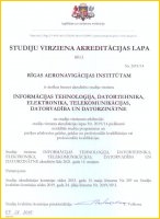 Informācija par tiesībām RAI īstenot studijas angļu valodā