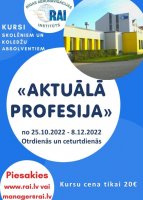 Kursi skolēniem "Aktuālā profesija"!