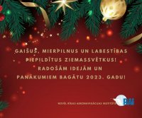 Priecīgus Ziemassvētkus un Laimīgu Jauno gadu!