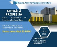 No 21. novembra sāksies kursi skolēniem "Aktuālā profesija"!